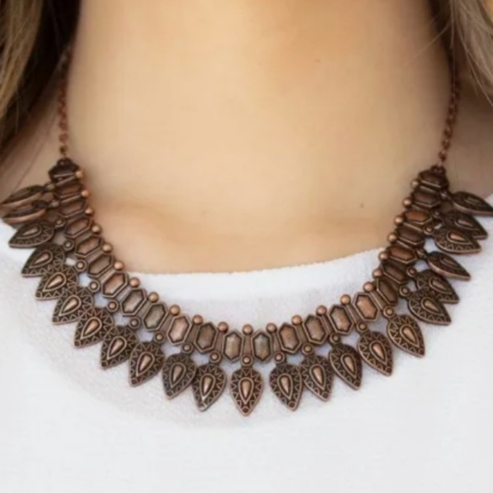 Paparazzi When The Hunter Becomes The Hunted Copper Necklace
